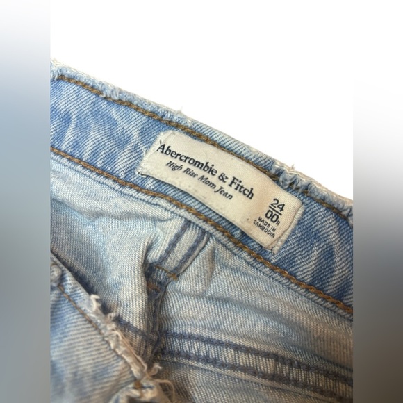 Abercrombie & Fitch high rise mom Jean 00R 24 - Picture 7 of 9